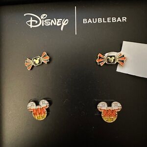 NIB DISNEY BAUBLEBAR HALLOWEEN EARRINGS 2 PAIR